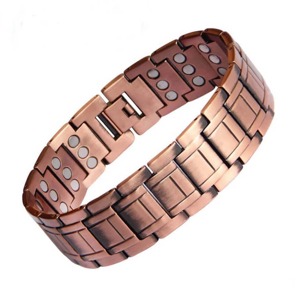 Everest of Pure Copper Magnetic Bracelet Men Arthritis Pain Balance Energy Joy X