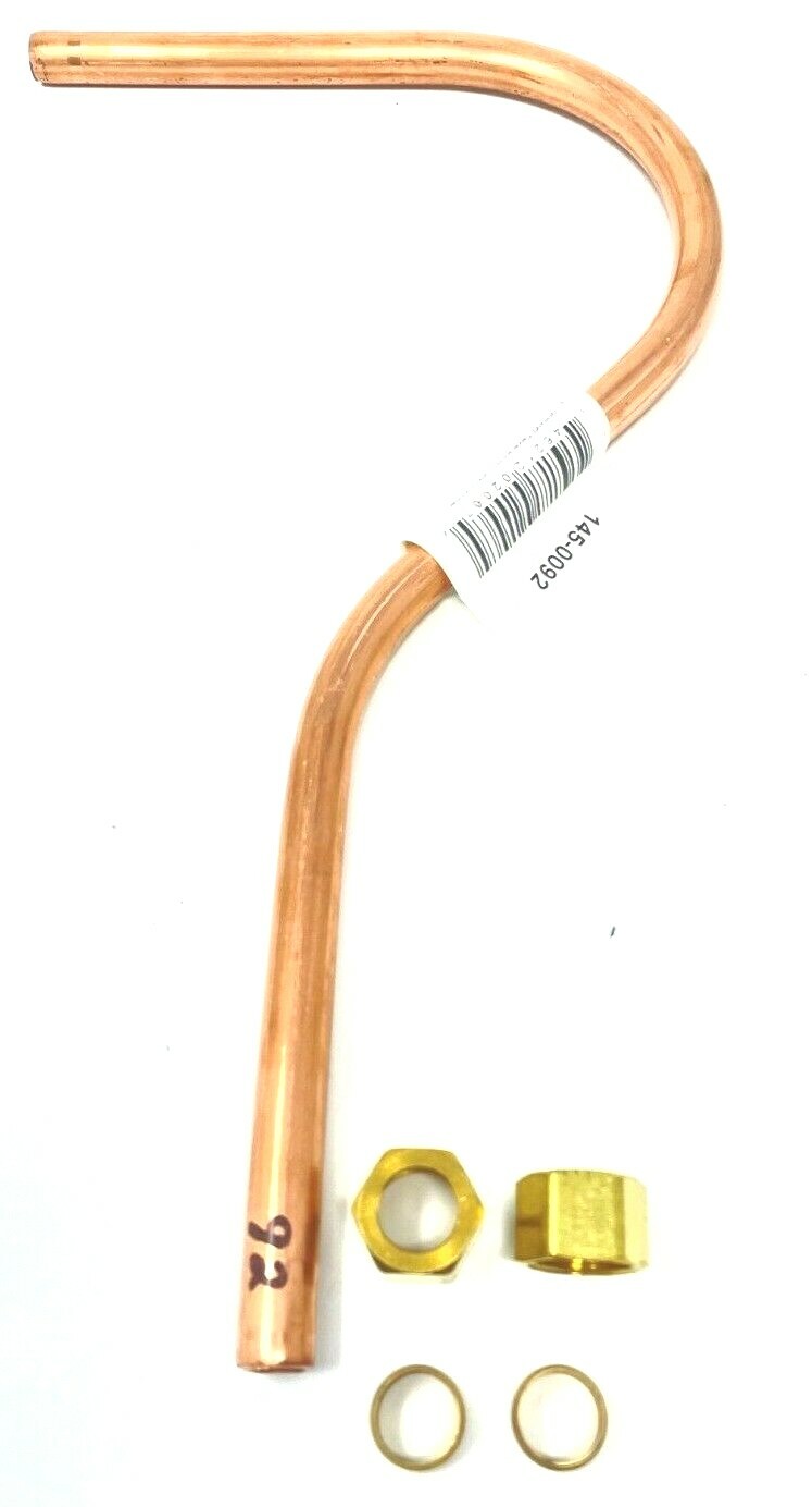 145-0092 DISCHARGE TUBE 1/2'' & FITTINGS SANBORN INDUSTRIAL AIR COMPRESSOR PARTS