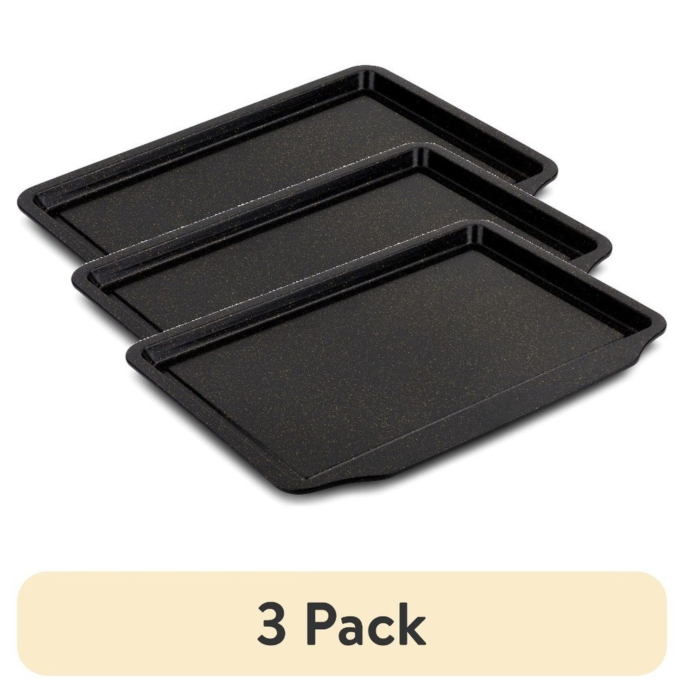 (3 pack)Nonstick Extra Large 13"x20" Cookie Sheet - Black
