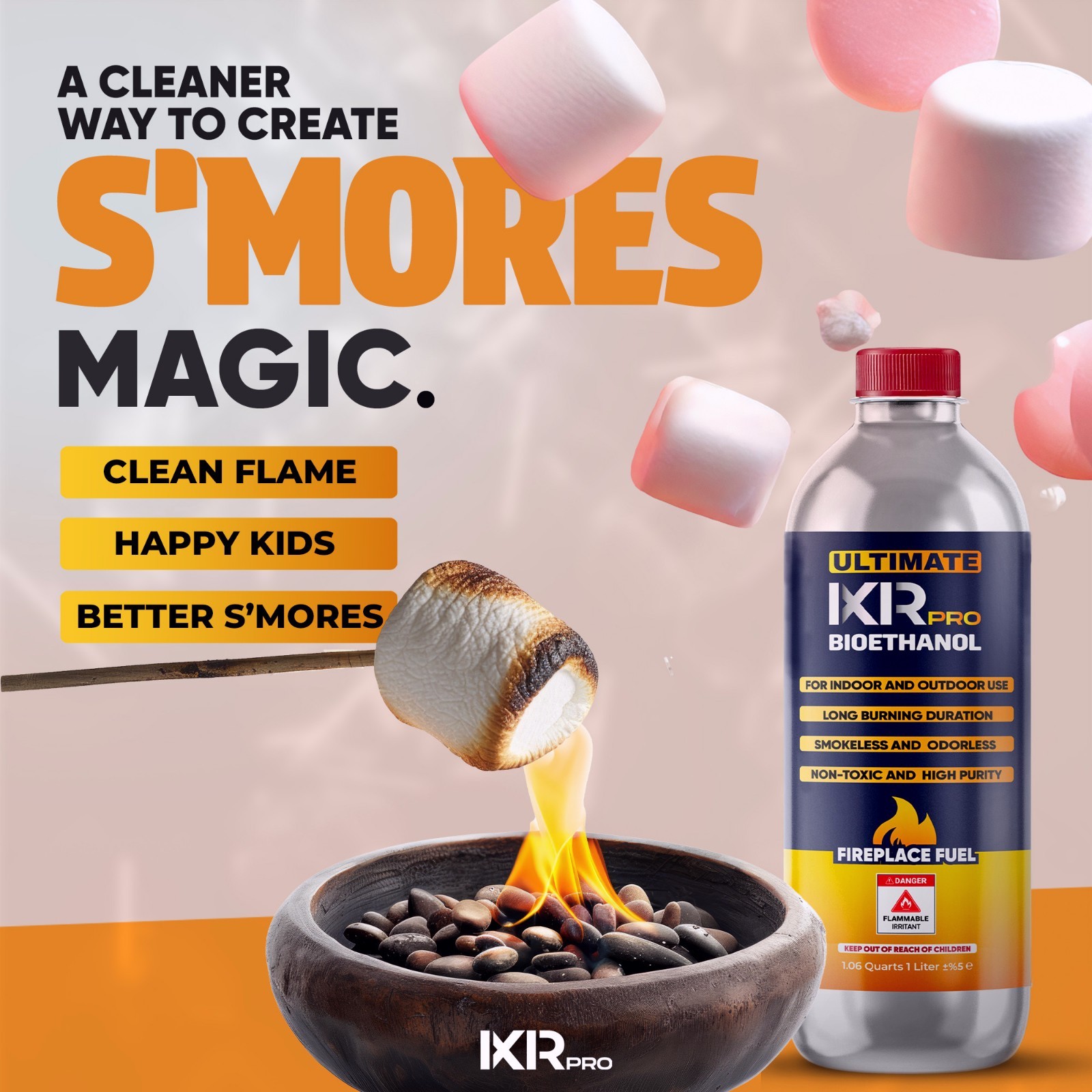 Bioethanol Fireplace Fuel 24 pcs – Clean Burning Ethanol Fuel