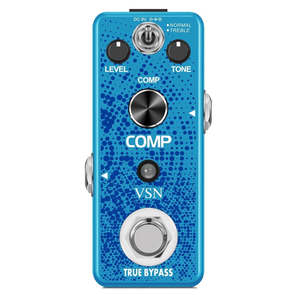 VSN Guitar Compressor Pedal for Analog Compression Effect Pedal Ultimate Comp...