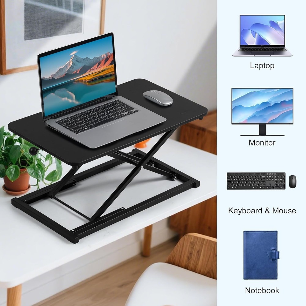 Height Adjustable Standing Desk Converter,Computer Keyboard Stand for Desktop...