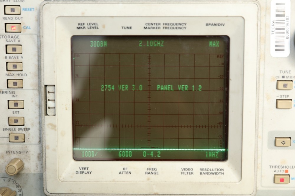 Tektronix 2754P Spectrum Analyzer As Is