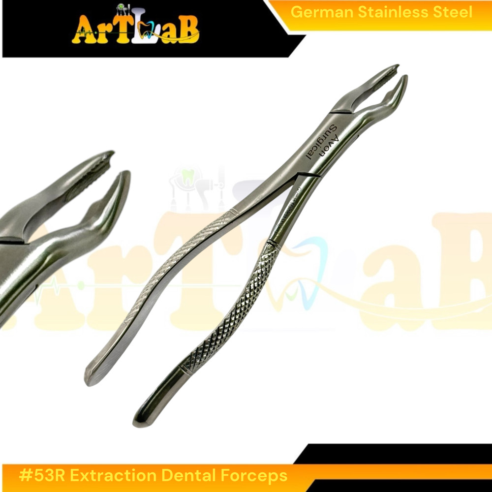 2PK - Molar Extraction Forceps #53L & 53R - Upper Left & Right - Serrated