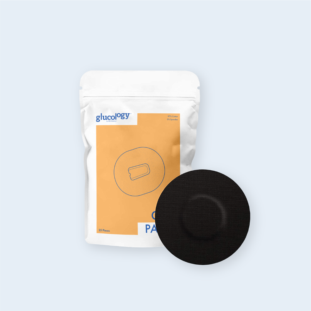 Patterned Glucology CGM Patch 25 Pack | for Freestyle/ Guardian | Waterproof