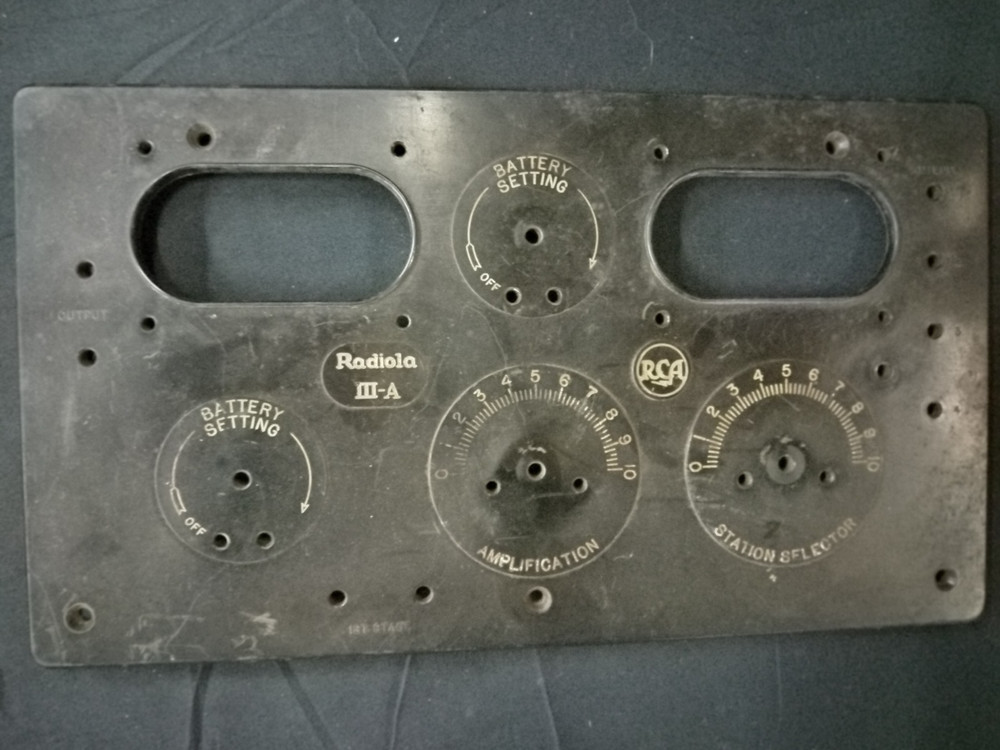 Radiola Balanced Amplifier Top Cover Panel For III-A