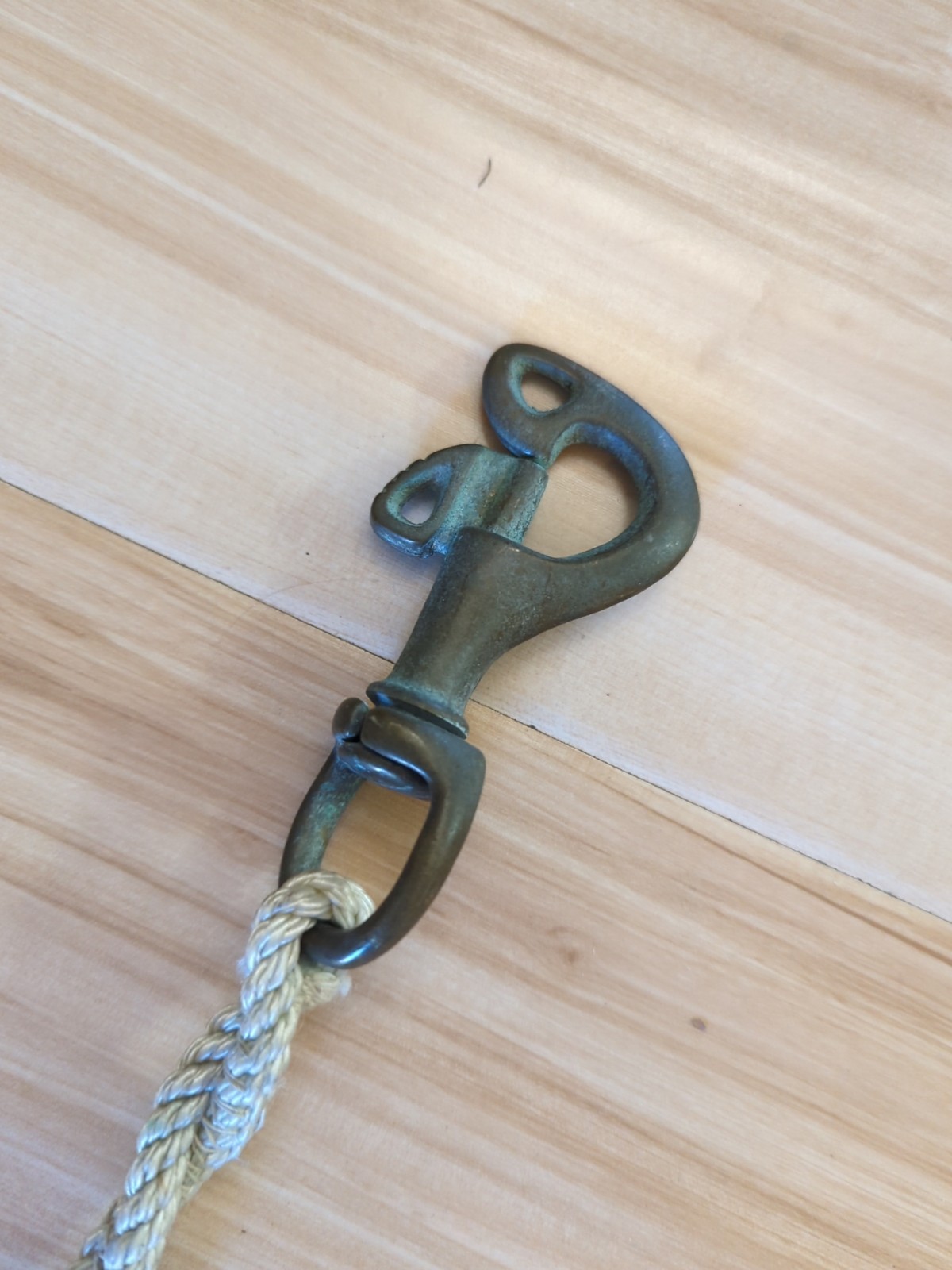 Salvaged Vintage Nautical International Signal Flag I (India) With Clasp 32x36"