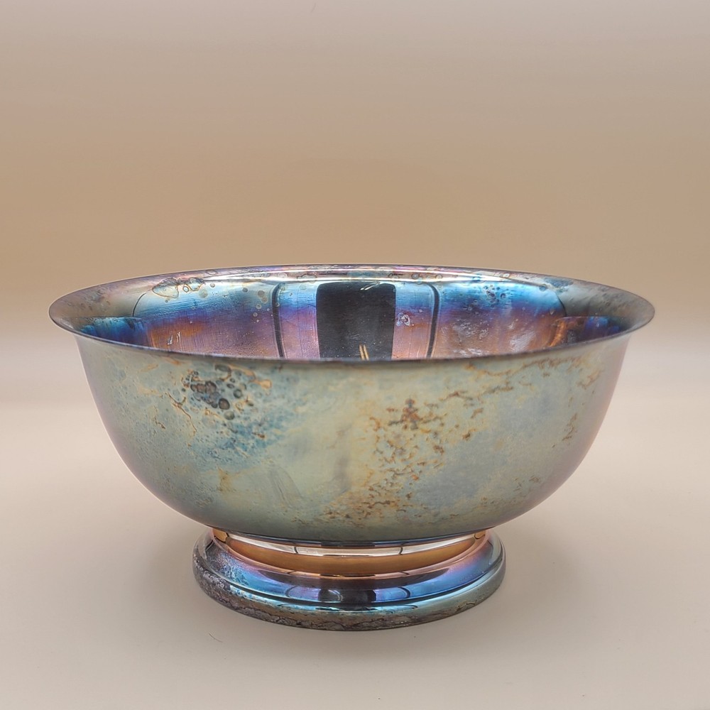 Vintage Gorham Silverplate YC780 Footed Serving Bowl