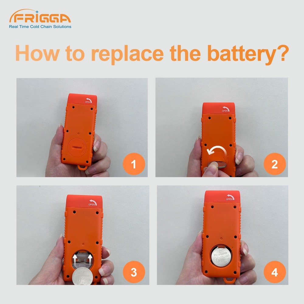 Frigga M2E 2Pack Reusable Temperature Data Logger with External Probe 2pack