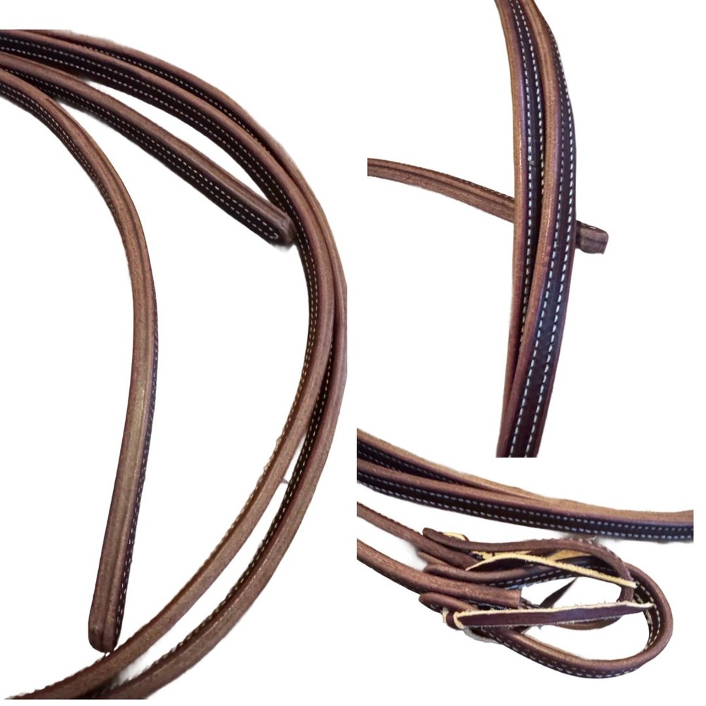 Amish-Made Double-Thick Split Reins – Double Stitched for Strength
