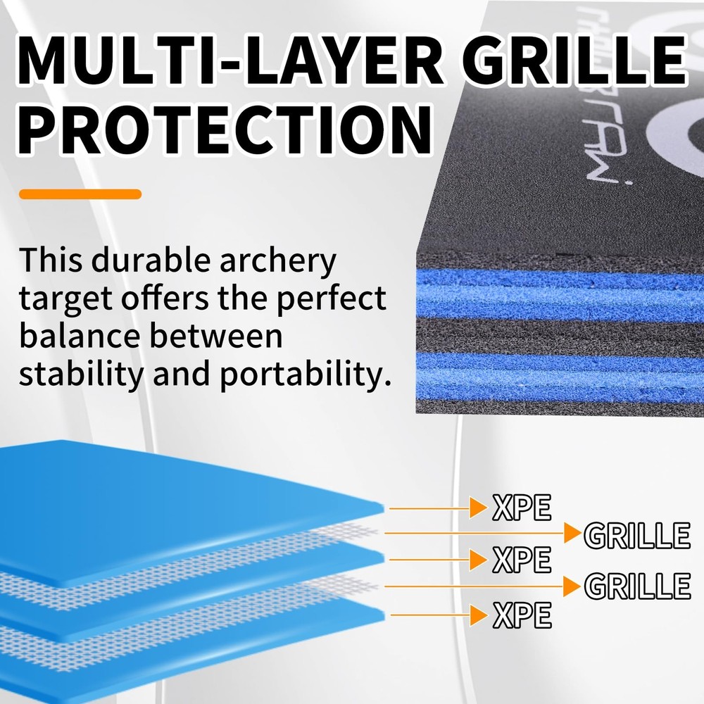 Archery Target XPE Material Compatible with Compound Bow, Longbow, Composite