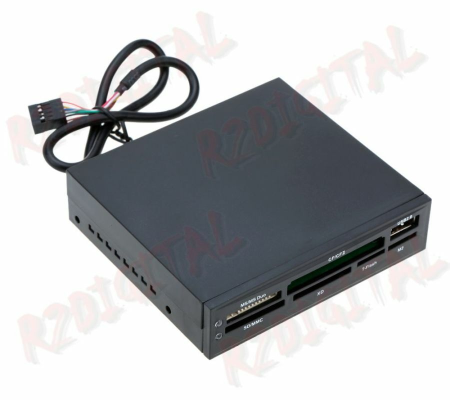 CARD READER INTERNAL CARD READER CARDS 3.5 ALL USB SD XD TF MS MICRO IN FLOPPY COMPARTMENT