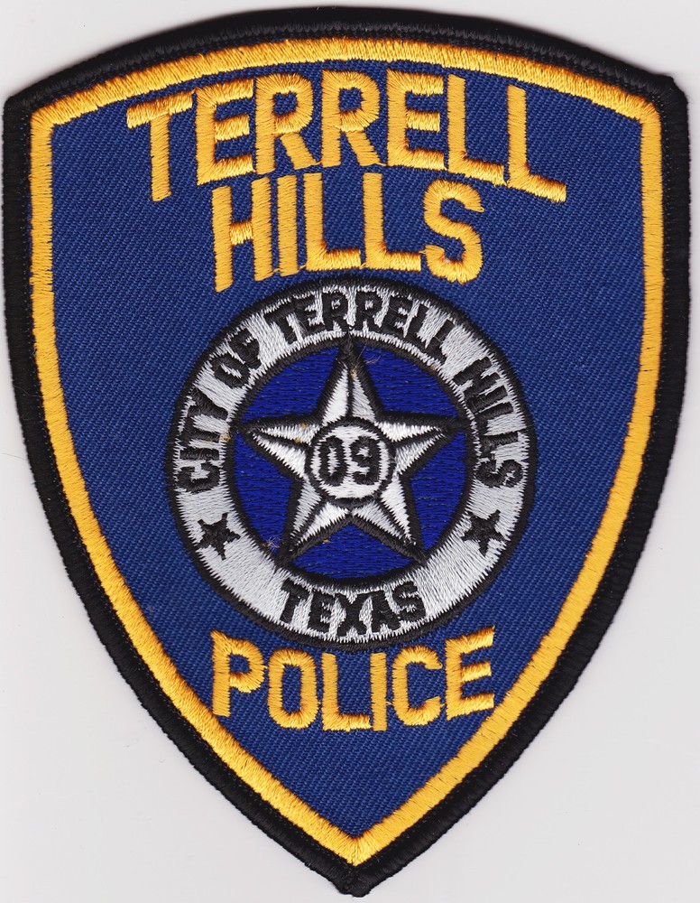 Terrell Hills Police Patch Texas TX