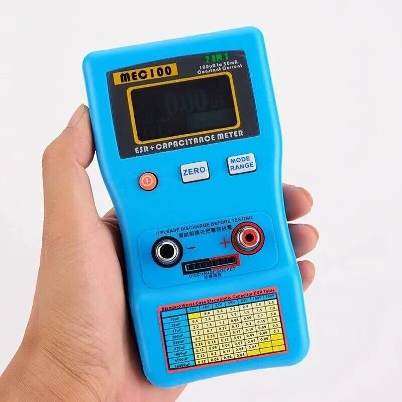 ESR Meter MEC-100 Capacitance Meter Internal Resistance Digital Bridge Tester