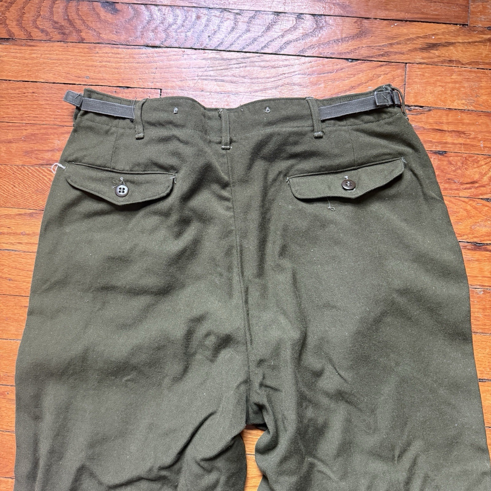 Vintage 1953 US Army M-1951 Wood Field Pants Trousers Reg MEDIUM Korean War Era