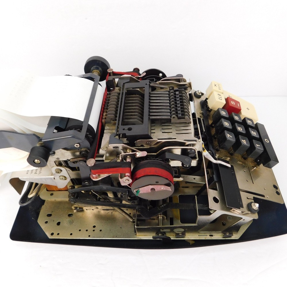 Vtg Commodore 207CB Electronic Business Adding Machine W/ Extra Rolls Tested