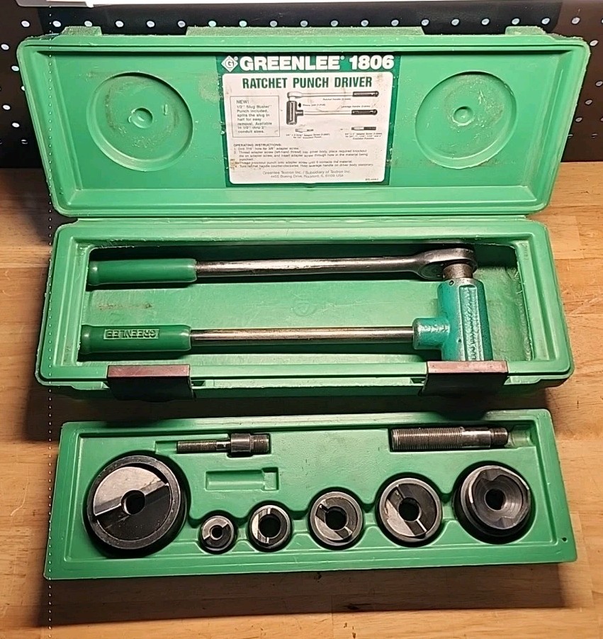 Greenlee 1806 Ratchet Knockout Punch Driver