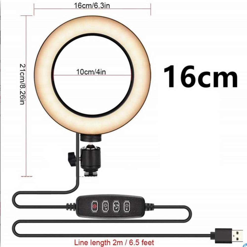 Practical USB interface adjustable fill light beauty lamp without holder