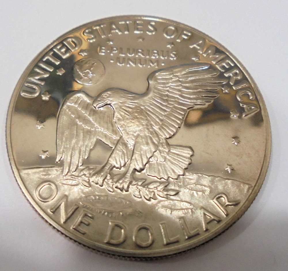 1974s Clad Proof Uncirculated Eisenhower Dollar From Proof Set #471