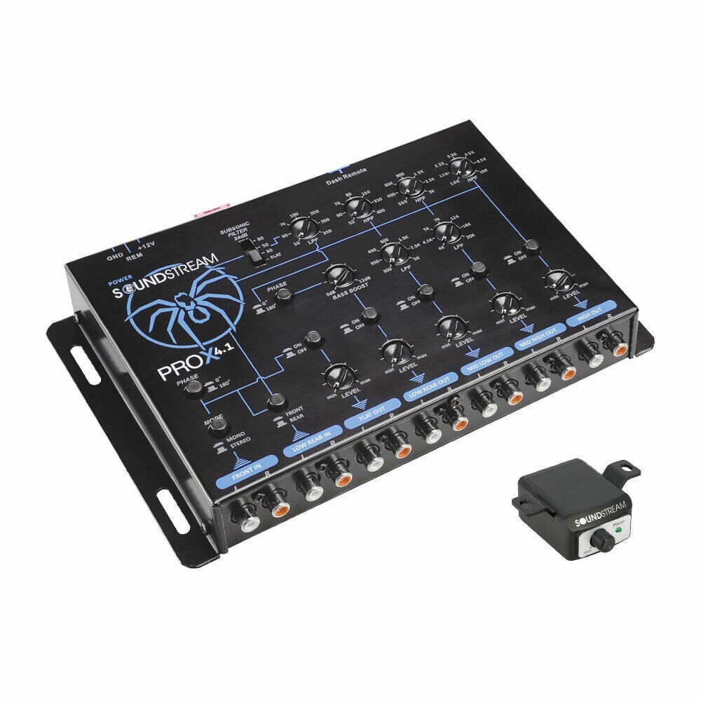 Soundstream PROX4.1 4-Way Electronic Bass Reconstruction Processor for High SPL