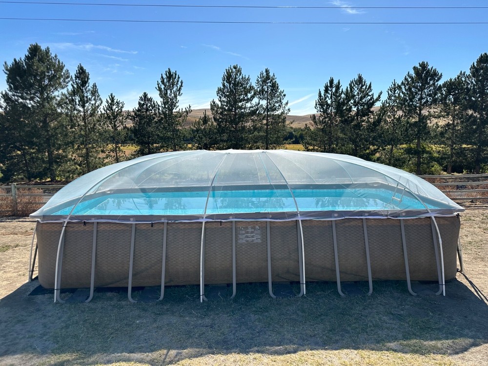 FLEXNET DOME Pool Dome for 12’ W x 22’ to 24’ L Rectangular/Oval Pools
