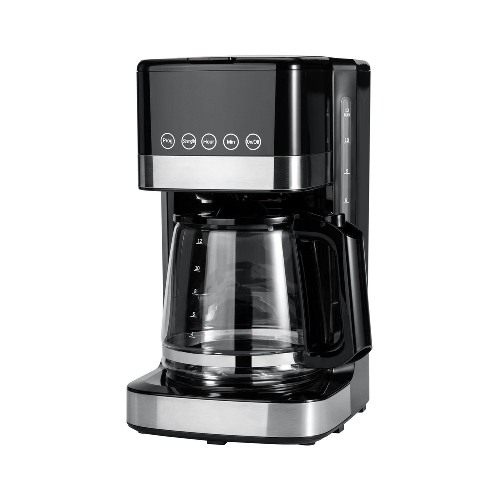 Programmable 12 Cup Drip Coffee Maker, Coffee Machine with Glass Coffee Pot