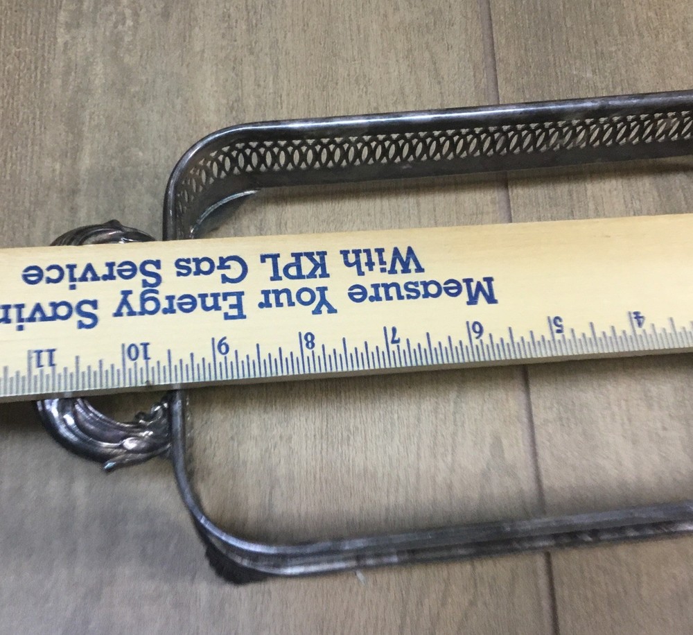 Vintage Silverplate Casserole Stand Footed 9 1/2’’x 5 1/2’’………..[S2-1]