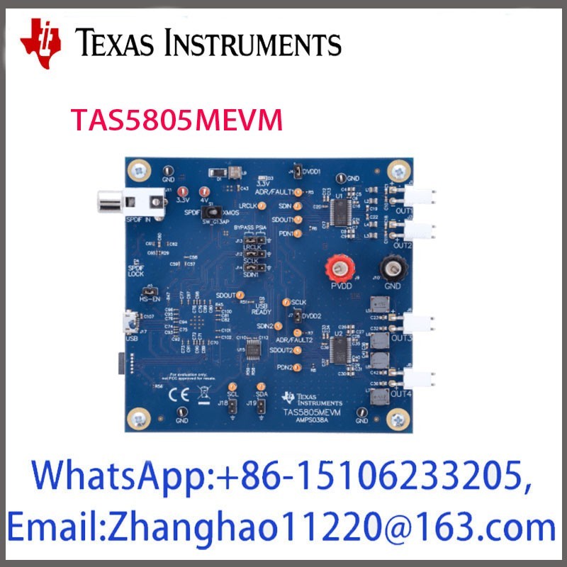 In Stock TAS5805MEVM Digital Input Stereo Closed-Loop Class-D Amplifier board