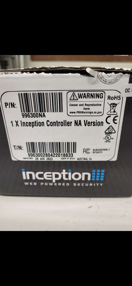 Inner Range Inception Controller NA Version. 996300NA