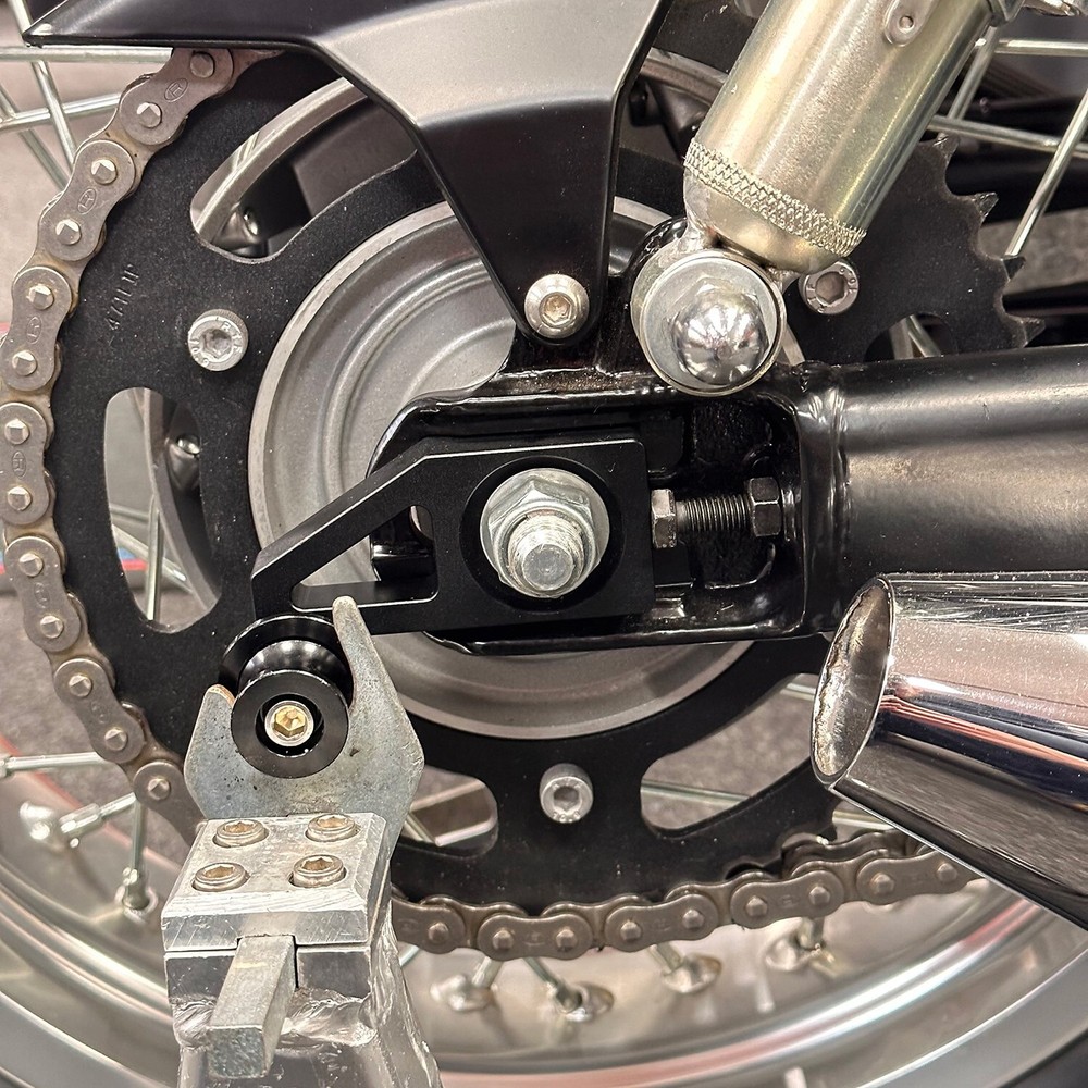 BSA Gold Star paddock stand chain adjuster blocks
