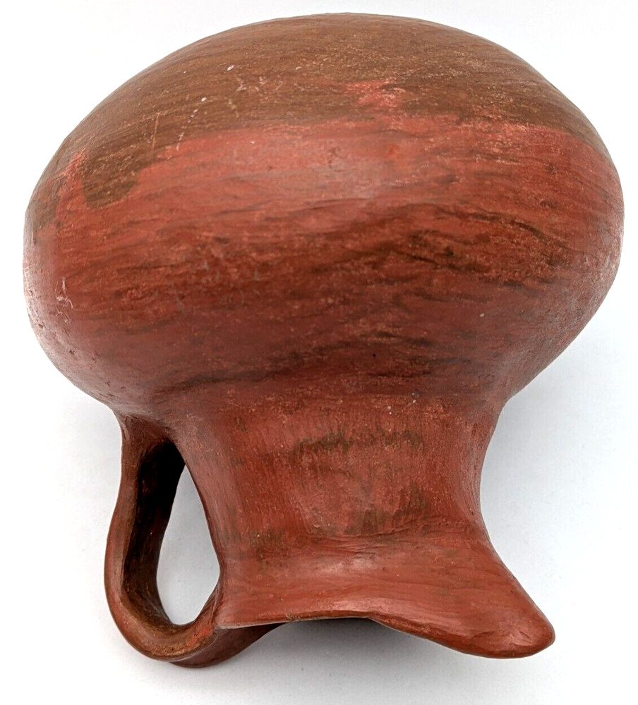 Hand Crafted Clay Art Pottery Pitcher Signed