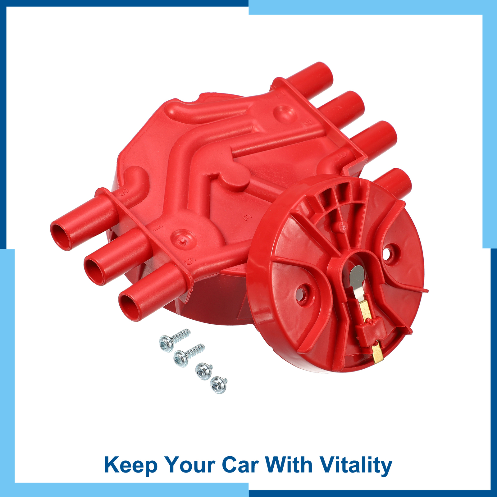 Pack (1) Ignition Distributor Cap and Rotor for GMC Sierra 1500 4.3L 1999-2007