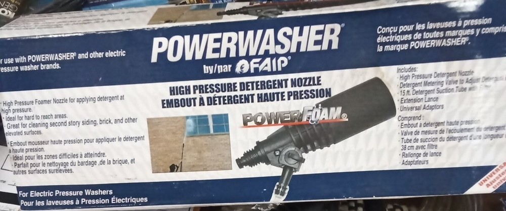POWERWASHER HIGH PRESSURE DETERGENT NOZZLE
