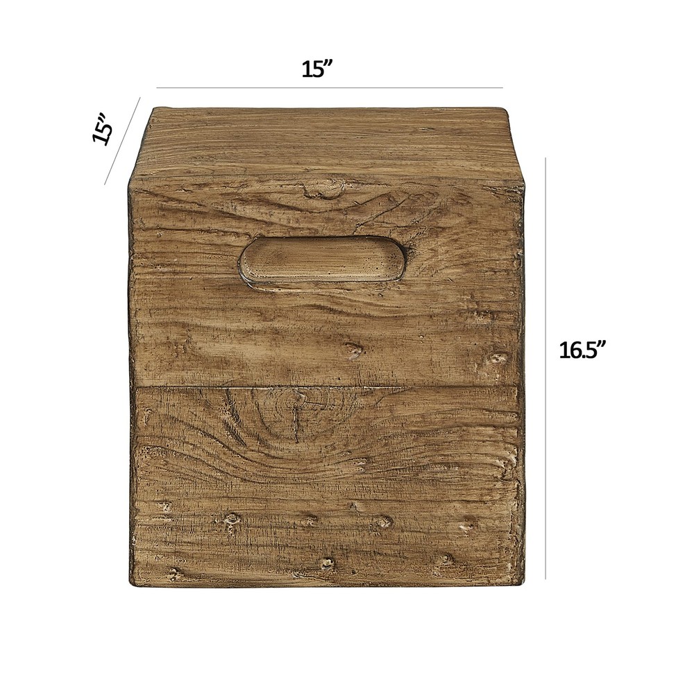 Concrete Stool End Table