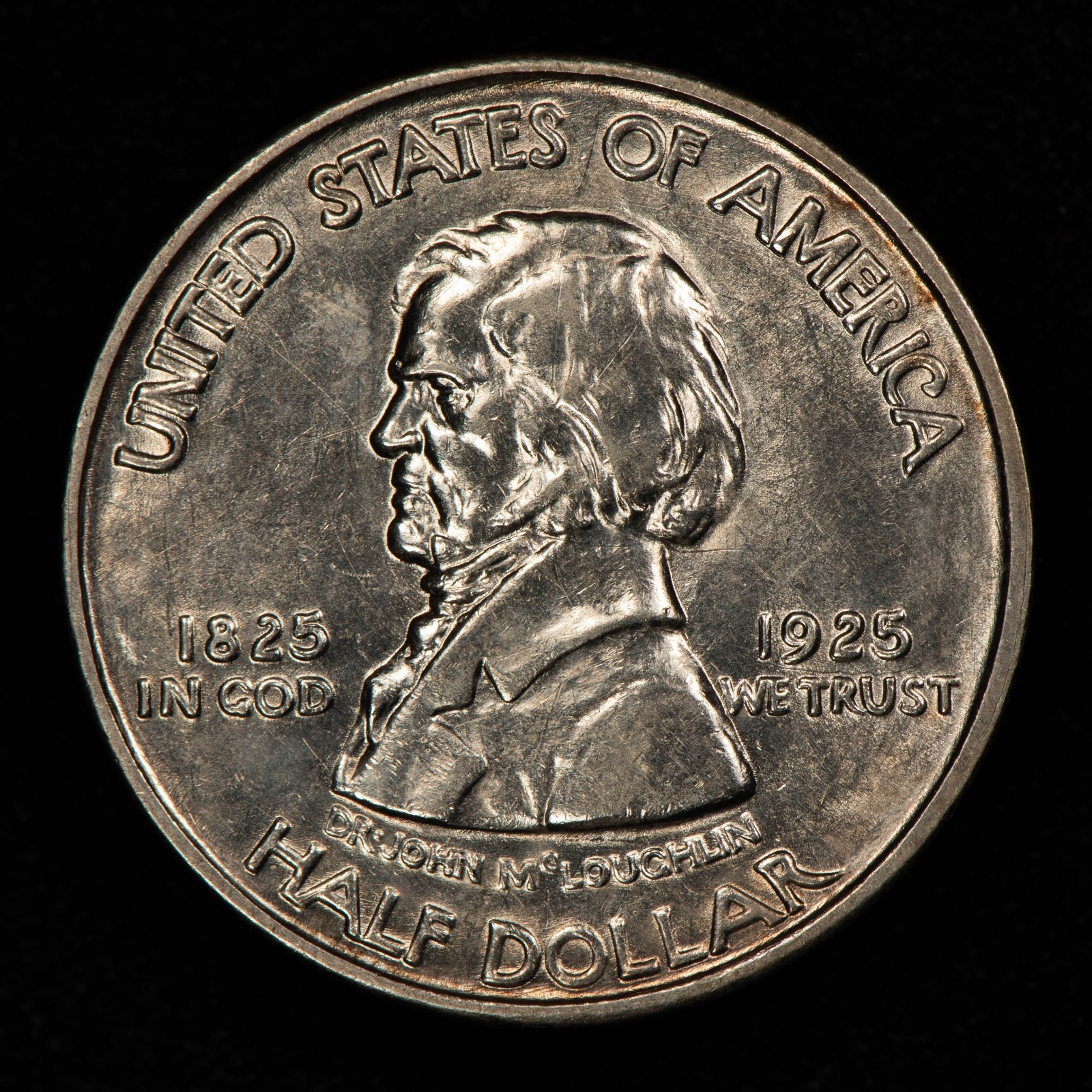 1925 50c Fort Vancouver Commemorative Silver Half Dollar - Luster - SKU-C1288