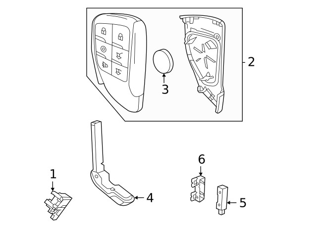 Genuine GM Transmitter 13560904