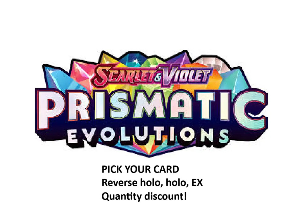 Prismatic Evolutions Pokemon Card TCG Reverse Holo, Ace Spec, EX Pick Your Card