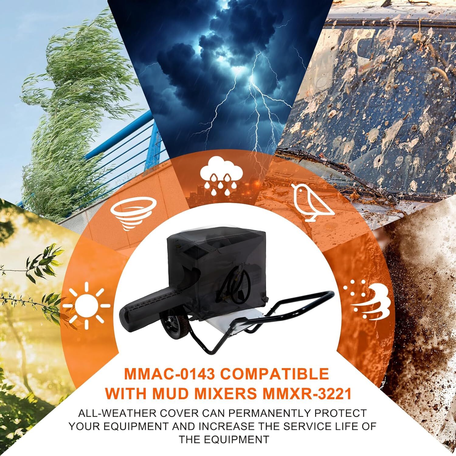 MMAC-0143 Mixers Cover,Compatible with Mud Mixer MMXR-3221 And E-Series Models