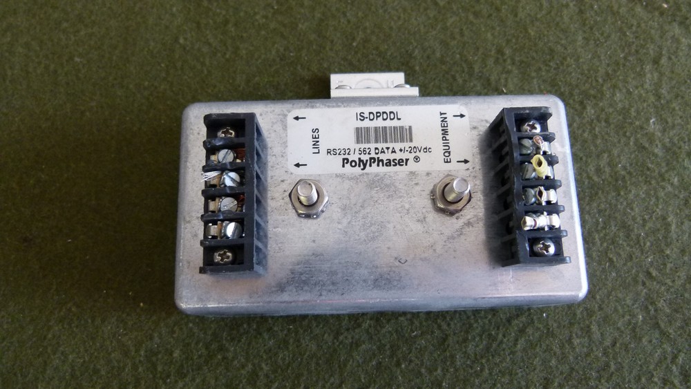 Polyphaser IS-DPDDL RS232/562 DATA +/20VDC Impulse Suppressor/Protector