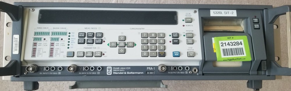 W&G PRA-1 Frame Analyzer