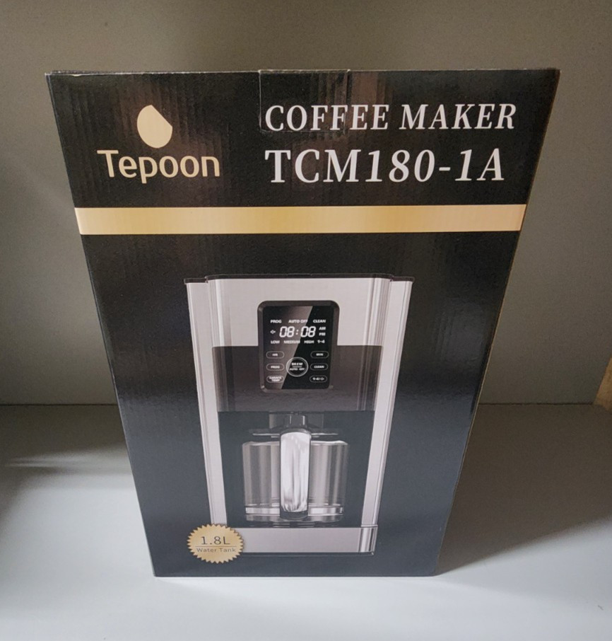 Coffee Maker, 12-Cup Glass Carafe, Programmable, Touch Screen, Keep Hot Plate