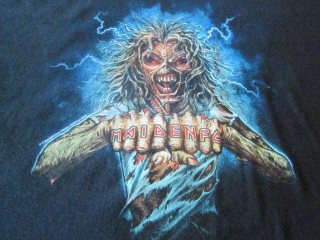 IRON MAIDEN EXTRA EXTRA LARGE MAIDEN FACE TEE SHIRT DELETED STYLE KILLER 2XL