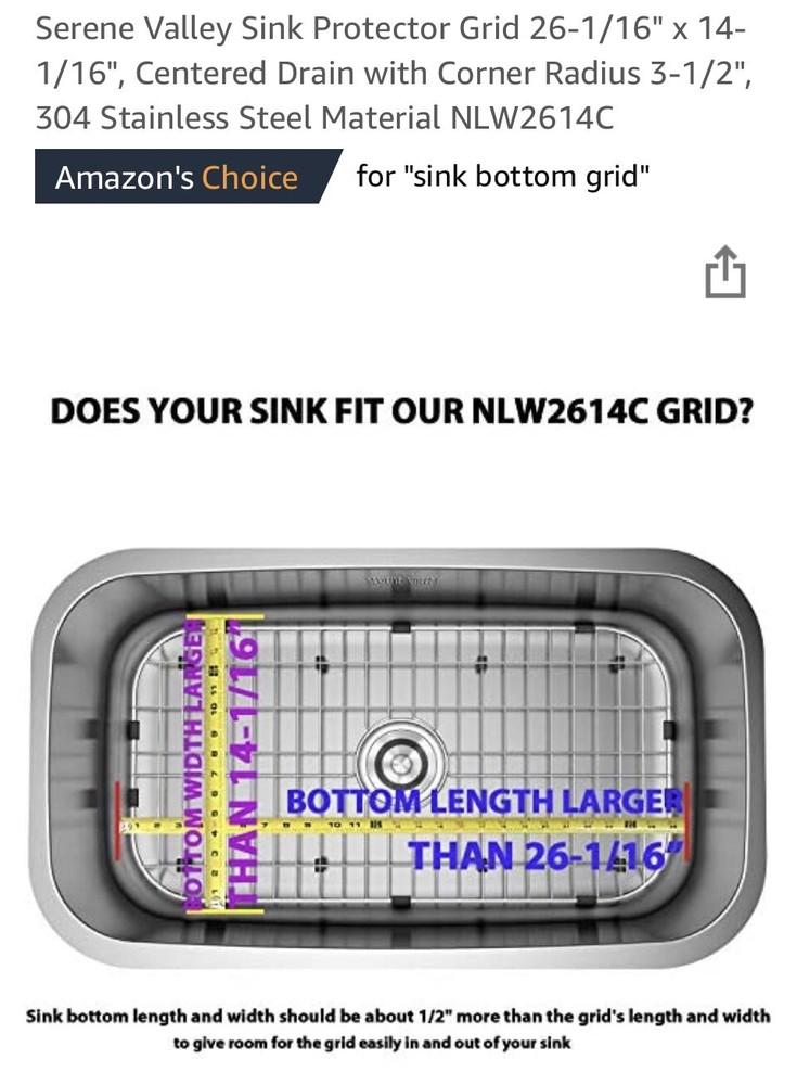 Serene Valley Sink Protector Grid