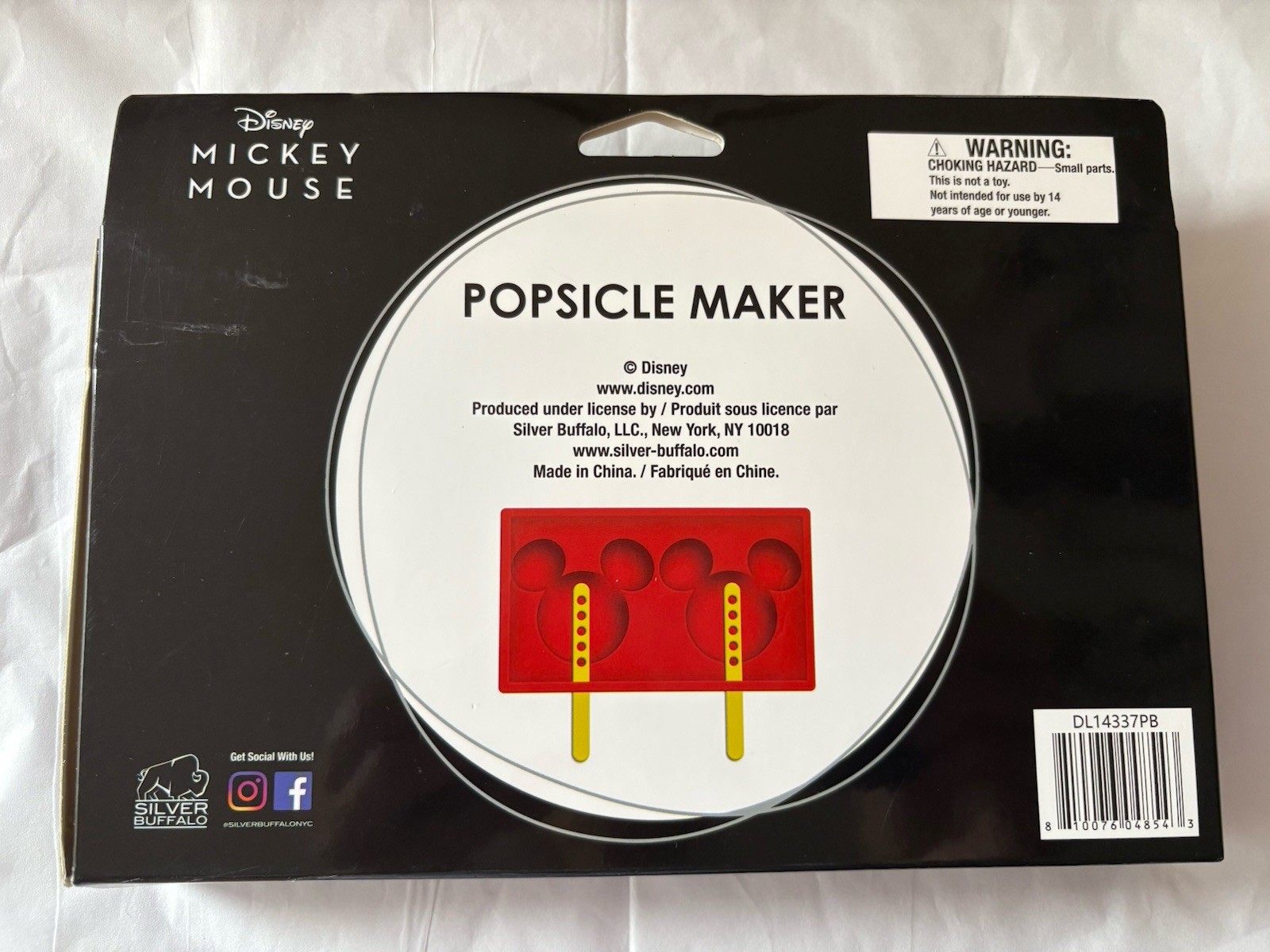 NEW Disney Mickey Mouse 2 Silicone Popsicle Mold Maker Set