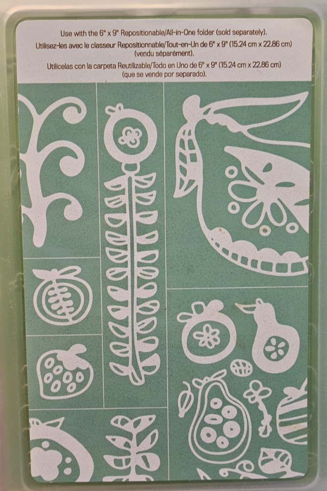 Cricut Cuttlebug Repositionable Set – Fruit Punch Embossing Plates