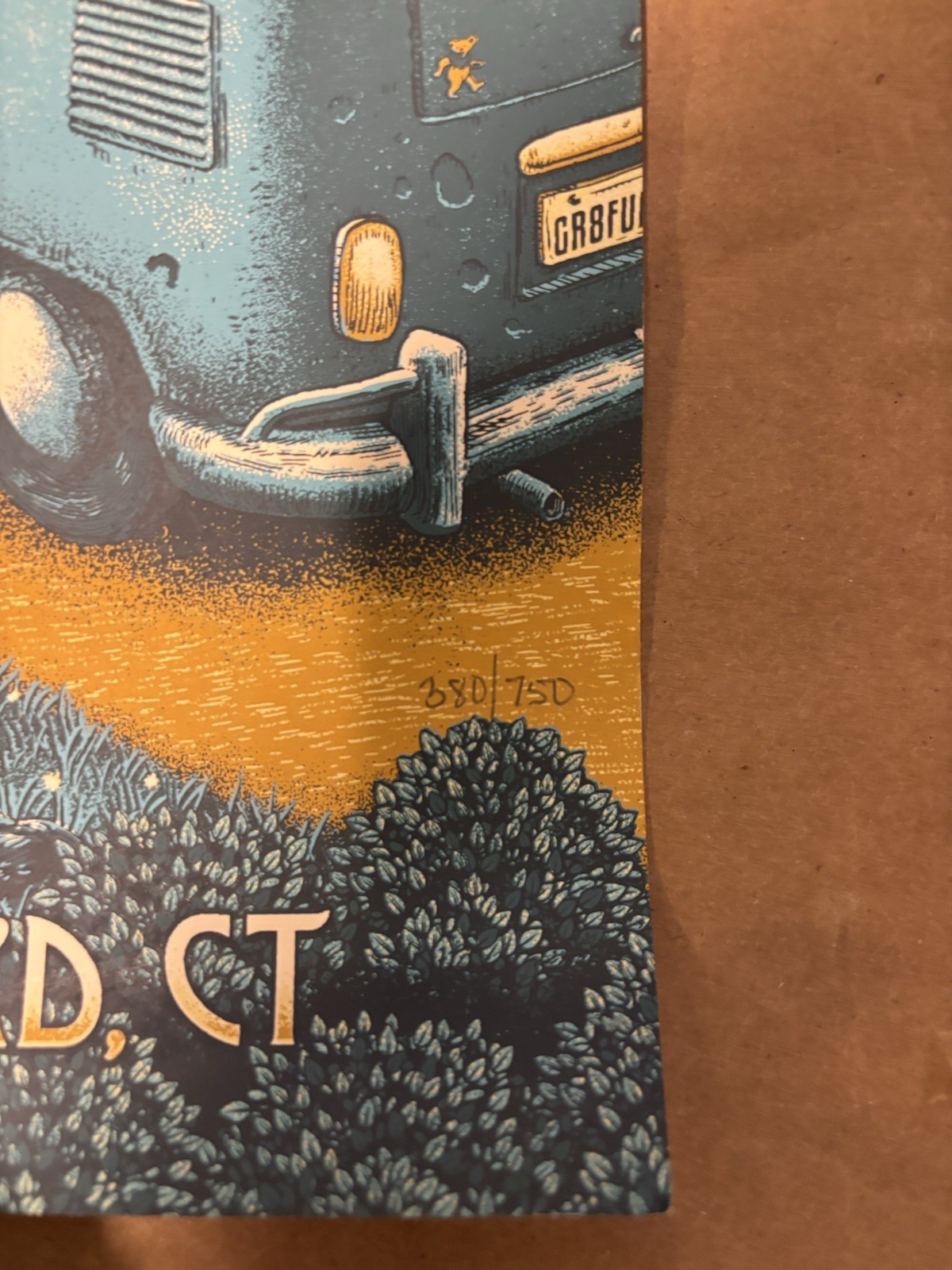 DEAD & COMPANY/ 2022/ HARTFORD/ Pete Shaw poster/ xxx/750