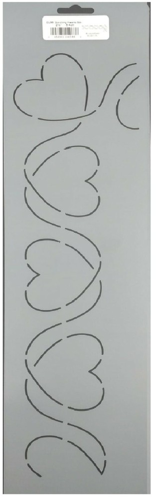 Stencil Quilting Templates Loop Heart Border w/ Corner 2.5" Quilt Pattern Design