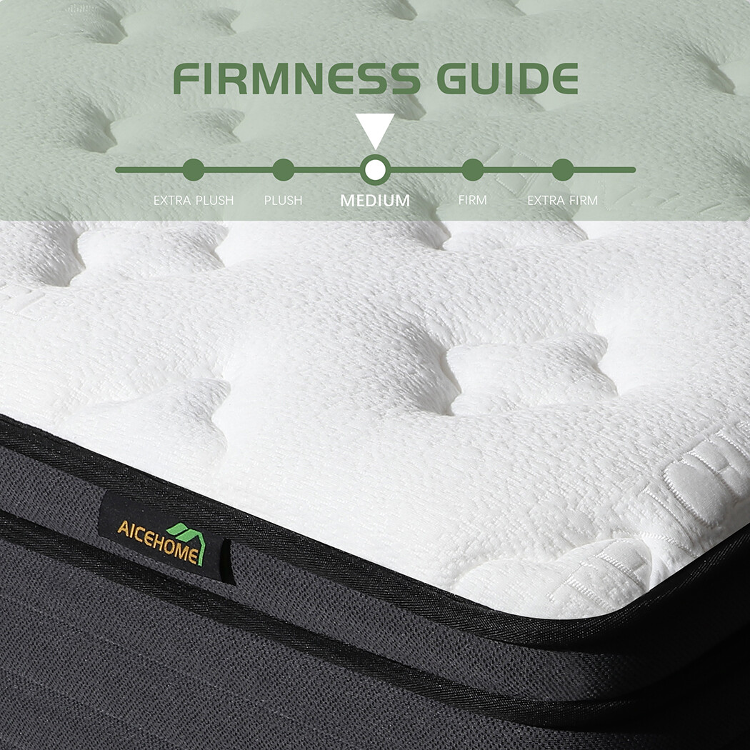 14"/12" Mattress Hybrid Spring Comfy Mattress in A Box Twin Full Queen King Size