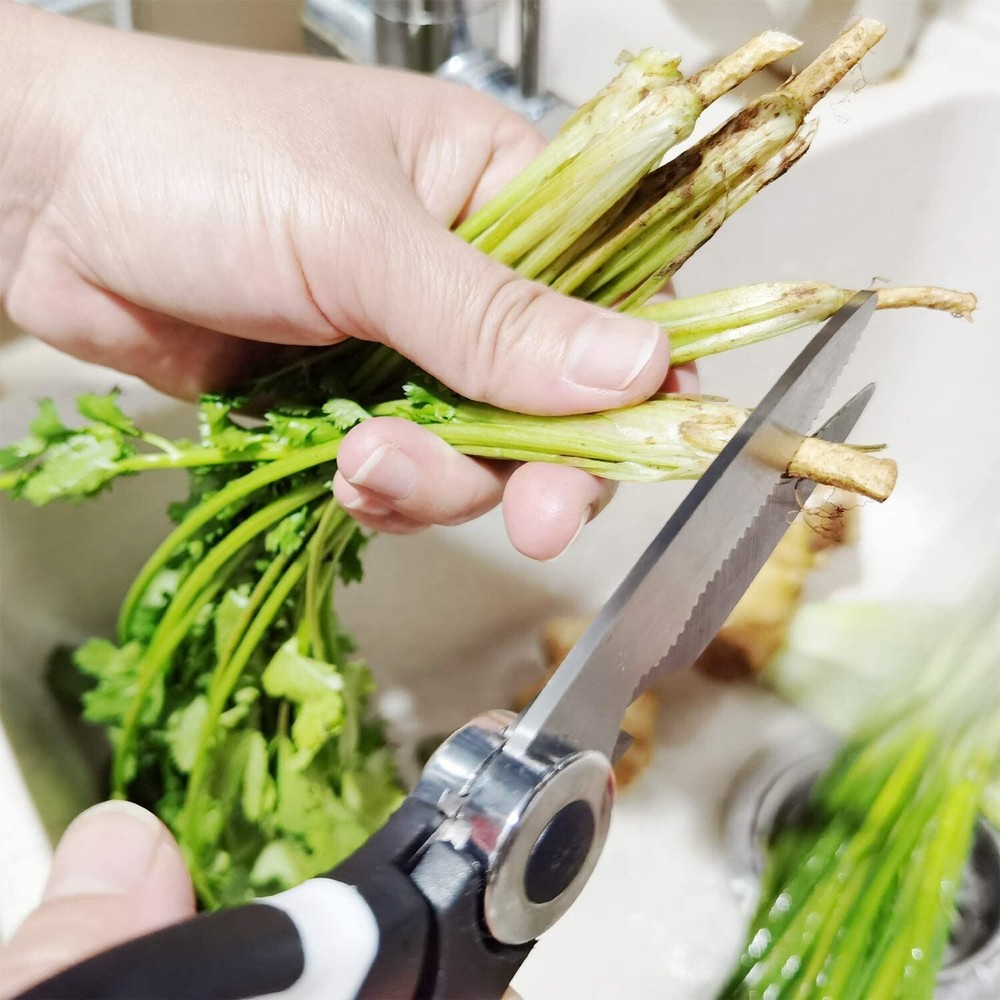 Ultra Sharp Stainless Steel Multi-function Kitchen Scissors Heavy Duty Shears