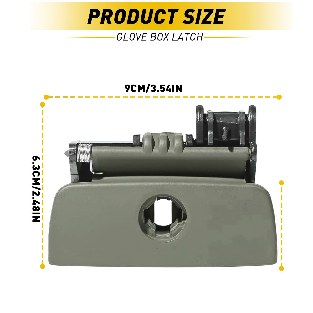 For 2005-2009 BUICK LACROSSE GLOVE BOX LOCK LATCH STORAGE COMPARTMENT LIGHT GRAY